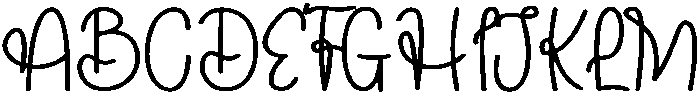 Delight Regular otf (300) Font UPPERCASE