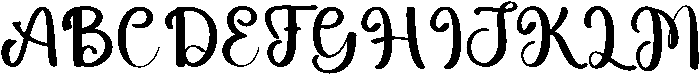 Delight Regular otf (300) Font UPPERCASE