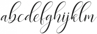 Delight Slant Regular otf (300) Font LOWERCASE