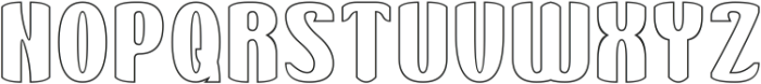 Delightful Challenge-Hollow otf (300) Font UPPERCASE