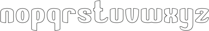 Delightful Challenge-Hollow otf (300) Font LOWERCASE