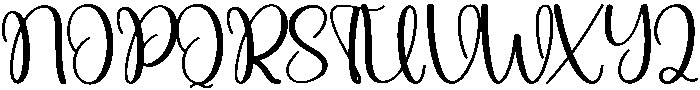 Delightful Regular otf (300) Font UPPERCASE