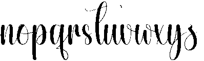 Delightful Regular otf (300) Font LOWERCASE