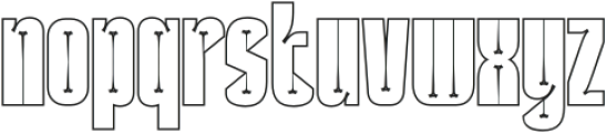 Delimpa Outline otf (400) Font LOWERCASE