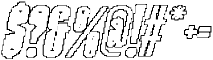 Delimpa Pixel Outline otf (400) Font OTHER CHARS
