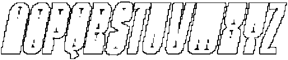 Delimpa Pixel Outline otf (400) Font UPPERCASE