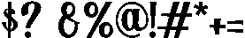 Delino otf (400) Font OTHER CHARS