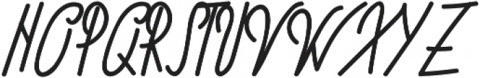 Deliria Handwritting ttf (400) Font UPPERCASE