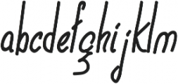 Deliria Handwritting ttf (400) Font LOWERCASE