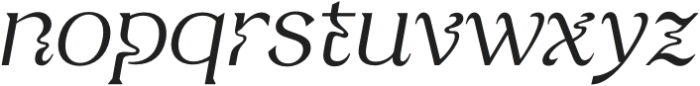 Deliria Mix Light Italic otf (300) Font LOWERCASE