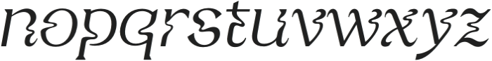 Deliria Psy Light Italic otf (300) Font LOWERCASE