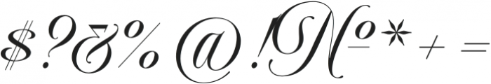 Delirian Script Regular otf (400) Font OTHER CHARS