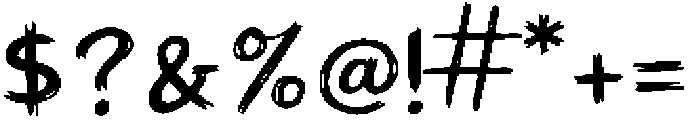 Delirium One otf (400) Font OTHER CHARS