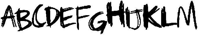 Delirium One otf (400) Font UPPERCASE