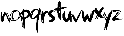 Delirium One otf (400) Font LOWERCASE