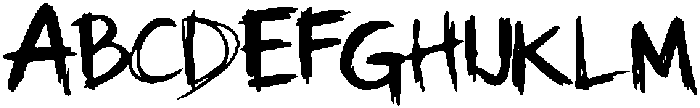 Delirium Three otf (400) Font UPPERCASE