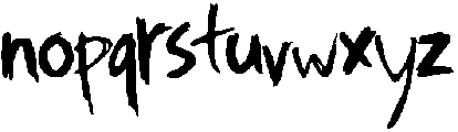 Delirium Three otf (400) Font LOWERCASE