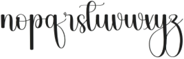 Delisa Melody Regular otf (400) Font LOWERCASE