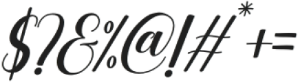 Delisha Vegan Italic otf (400) Font OTHER CHARS