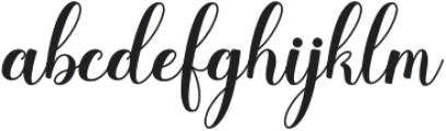 Delisha Vegan Regular otf (400) Font LOWERCASE