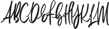 DelishaStarham-Regular otf (400) Font UPPERCASE