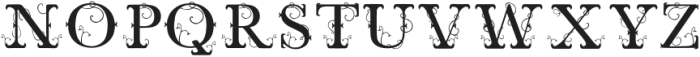 Della Monogram Decorative otf (400) Font LOWERCASE