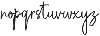 Dellanie Signature Regular otf (400) Font LOWERCASE