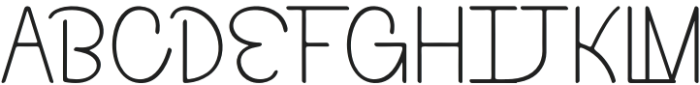 Dellcince Regular otf (400) Font UPPERCASE