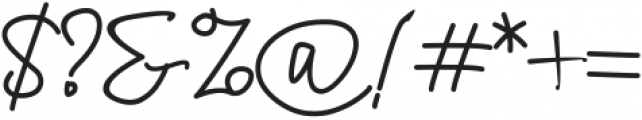 Dellia Signature otf (400) Font OTHER CHARS