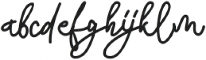 Dellia Signature otf (400) Font LOWERCASE
