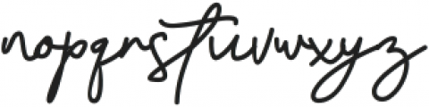 Dellia Signature otf (400) Font LOWERCASE