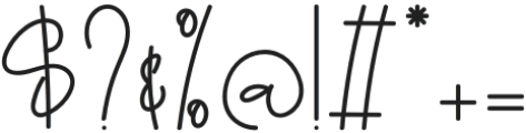 Dellinda Signature Regular otf (400) Font OTHER CHARS