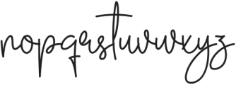 Dellinda Signature Regular otf (400) Font LOWERCASE