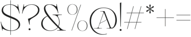 Delluna Typeface Thin otf (100) Font OTHER CHARS