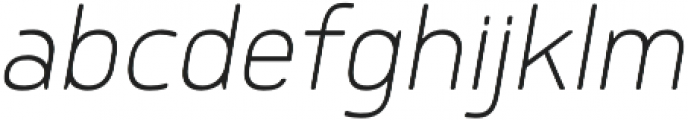 Delm ExtraLight Italic otf (200) Font LOWERCASE