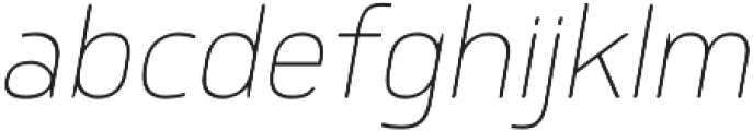Delm Thin Italic otf (100) Font LOWERCASE
