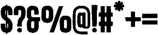 Delonie Rough otf (400) Font OTHER CHARS