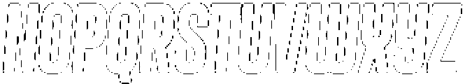 Delonie Rounded Stroke Italic otf (400) Font LOWERCASE