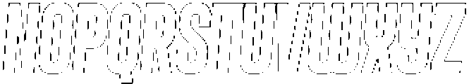 Delonie Stroke Italic otf (400) Font LOWERCASE