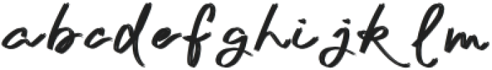 Deltabrush Regular otf (400) Font LOWERCASE