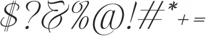 Delugia-Italic otf (400) Font OTHER CHARS