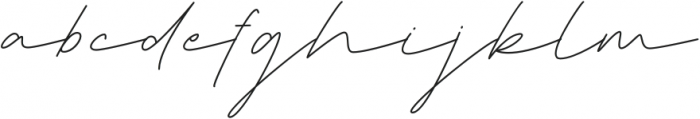 Deluna Signature otf (400) Font LOWERCASE