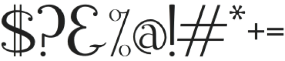 Delvey Modern Serif Regular otf (400) Font OTHER CHARS
