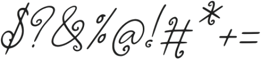 Delviyani Letter Italic otf (400) Font OTHER CHARS