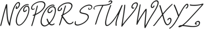 Delviyani Letter Italic otf (400) Font UPPERCASE