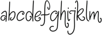 Delviyani Letter otf (400) Font LOWERCASE