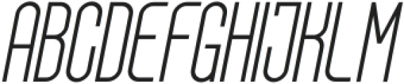 DelvonThin-Italic otf (100) Font UPPERCASE