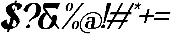 Demerique Italic otf (400) Font OTHER CHARS