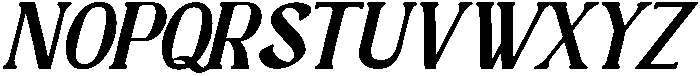 Demerique Italic otf (400) Font UPPERCASE