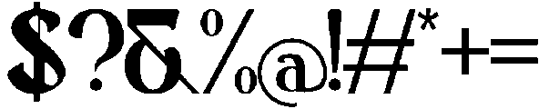 Demerique otf (400) Font OTHER CHARS
